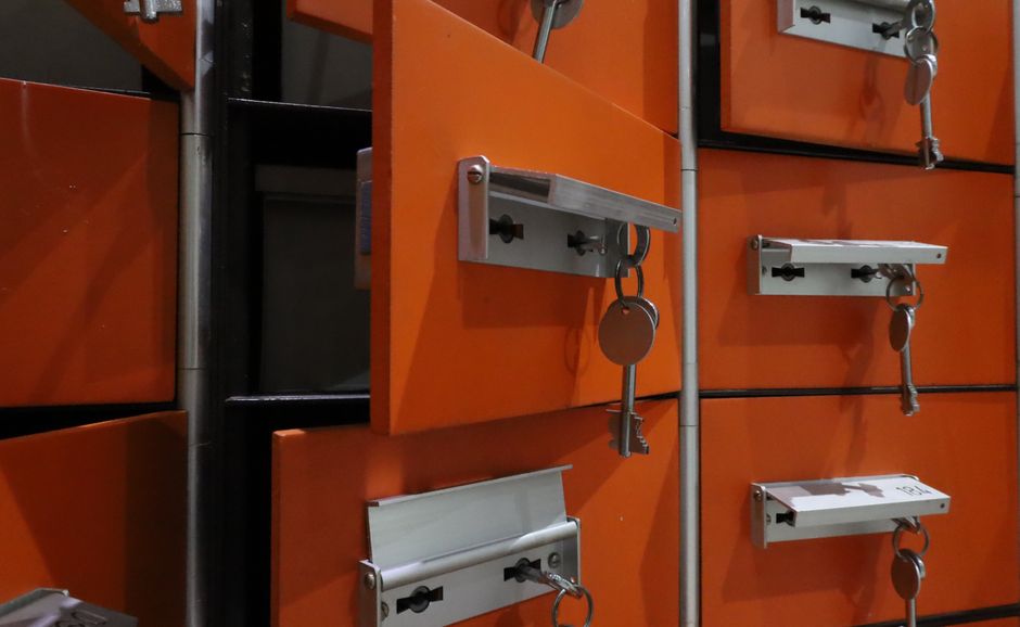 A locked medicine box used for safely storing oxycodone at home
