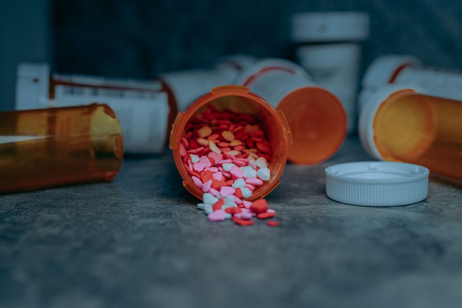 Empty prescription pill bottle representing a lost or stolen oxycodone prescription
