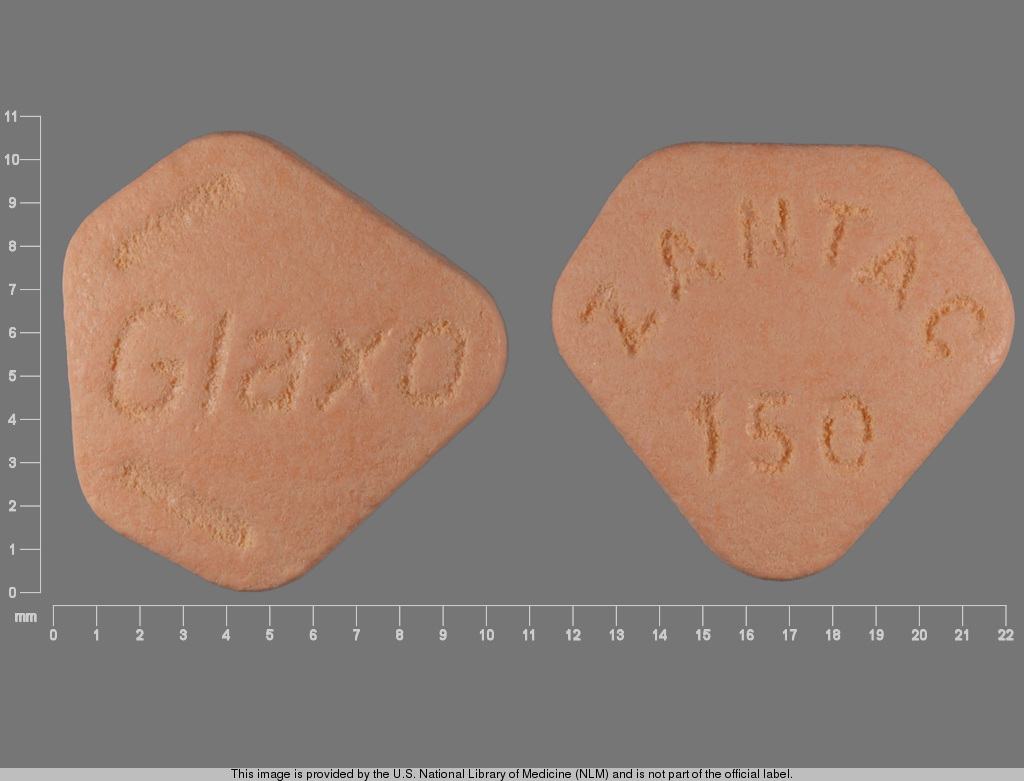 Photo of pill imprinted ZANTAC