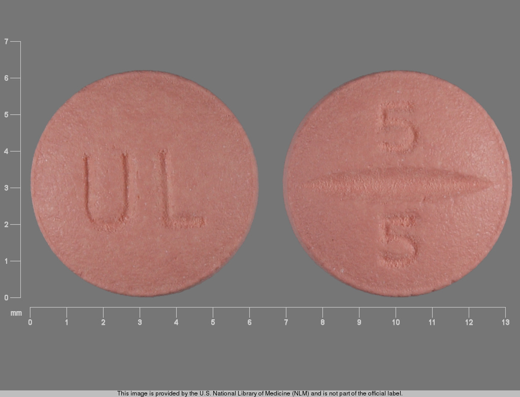Photo of pill imprinted UL