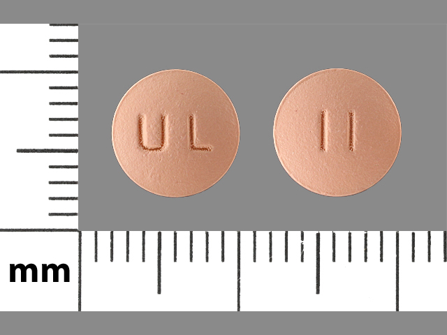 Photo of pill imprinted UL