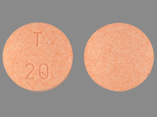 Photo of pill imprinted T