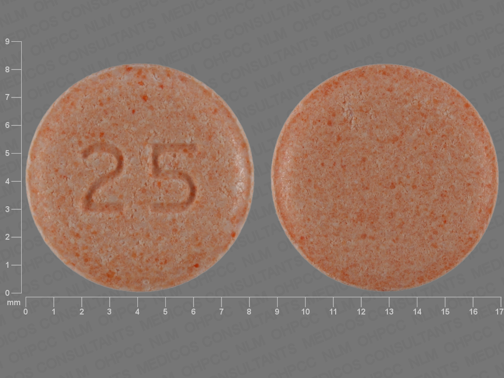 Photo of pill imprinted 25