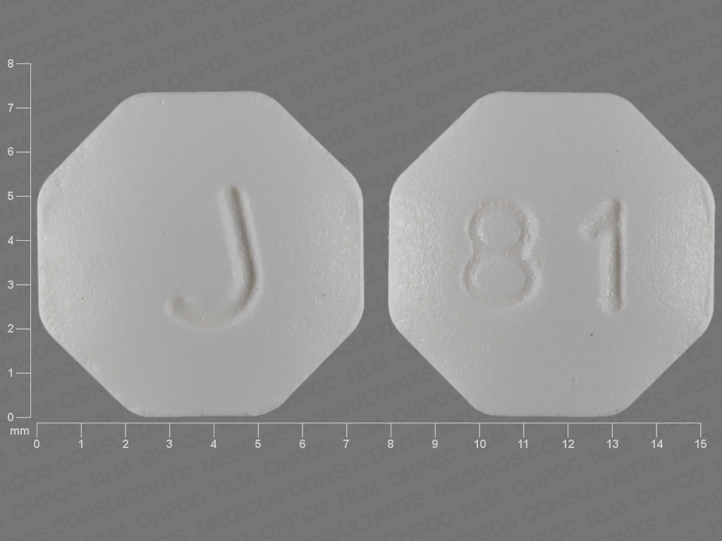 Photo of pill imprinted J